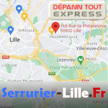 Serrurerie AAB Depann Tout Express, serrurier de lille au 168 Rue de Philadelphie